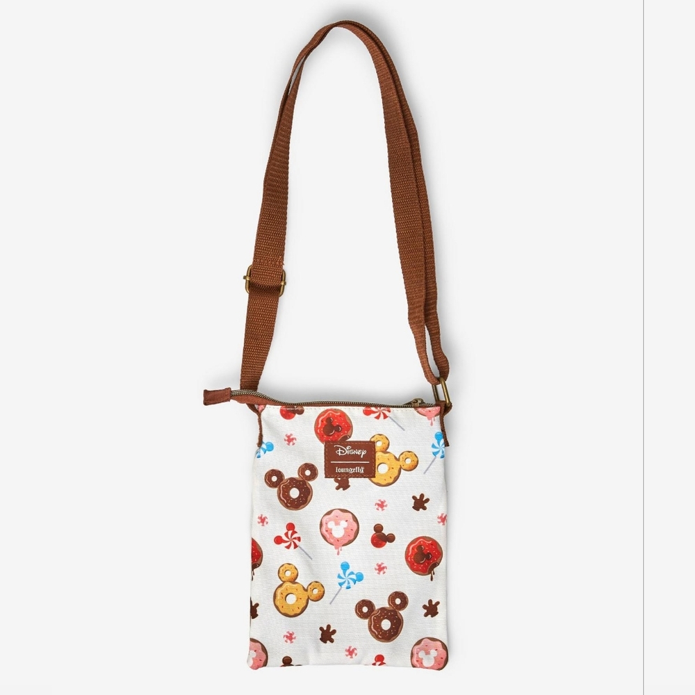 Loungefly Disney Mickey Mouse Sweets Passport Crossbody Bag - Picture 2 of 4